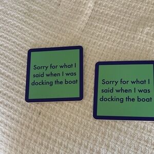 Nautical-Themed Coasters - Green and Blue